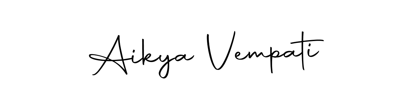 Also we have Aikya Vempati name is the best signature style. Create professional handwritten signature collection using Autography-DOLnW autograph style. Aikya Vempati signature style 10 images and pictures png