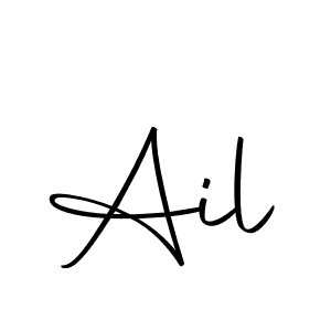 Use a signature maker to create a handwritten signature online. With this signature software, you can design (Autography-DOLnW) your own signature for name Ail. Ail signature style 10 images and pictures png