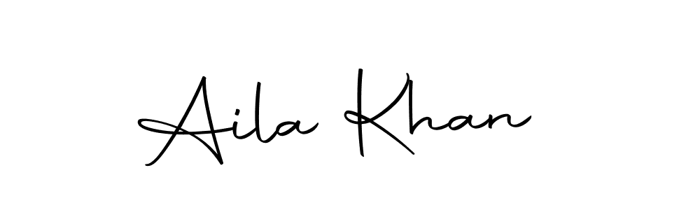 Make a beautiful signature design for name Aila Khan . With this signature (Autography-DOLnW) style, you can create a handwritten signature for free. Aila Khan  signature style 10 images and pictures png