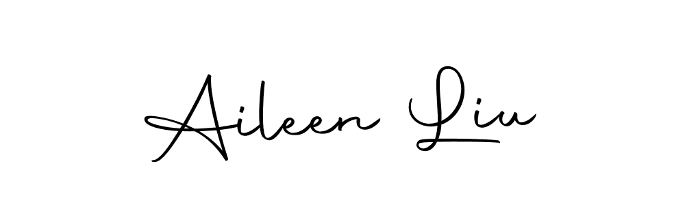 You should practise on your own different ways (Autography-DOLnW) to write your name (Aileen Liu) in signature. don't let someone else do it for you. Aileen Liu signature style 10 images and pictures png