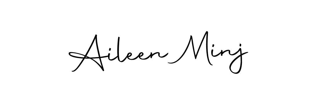 Use a signature maker to create a handwritten signature online. With this signature software, you can design (Autography-DOLnW) your own signature for name Aileen Minj. Aileen Minj signature style 10 images and pictures png