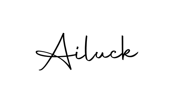 How to make Ailuck signature? Autography-DOLnW is a professional autograph style. Create handwritten signature for Ailuck name. Ailuck signature style 10 images and pictures png