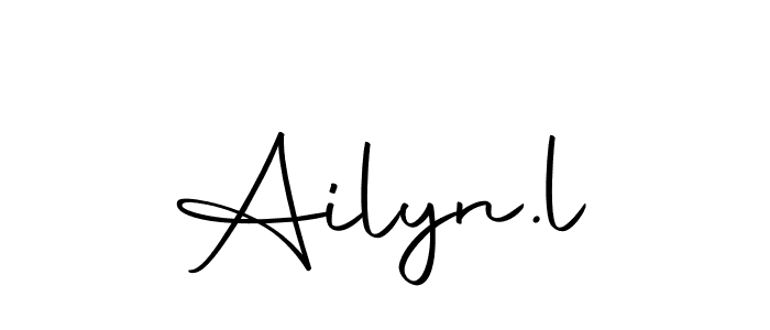 Make a short Ailyn.l signature style. Manage your documents anywhere anytime using Autography-DOLnW. Create and add eSignatures, submit forms, share and send files easily. Ailyn.l signature style 10 images and pictures png