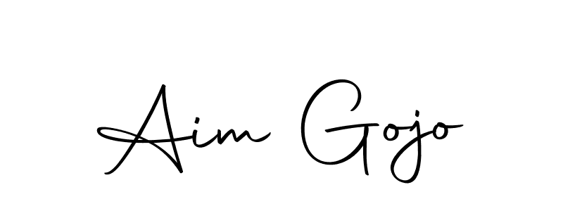 You should practise on your own different ways (Autography-DOLnW) to write your name (Aim Gojo) in signature. don't let someone else do it for you. Aim Gojo signature style 10 images and pictures png
