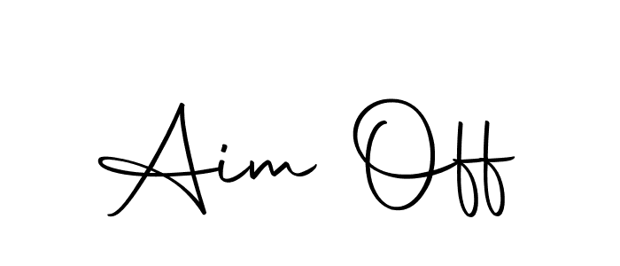 Design your own signature with our free online signature maker. With this signature software, you can create a handwritten (Autography-DOLnW) signature for name Aim Off. Aim Off signature style 10 images and pictures png