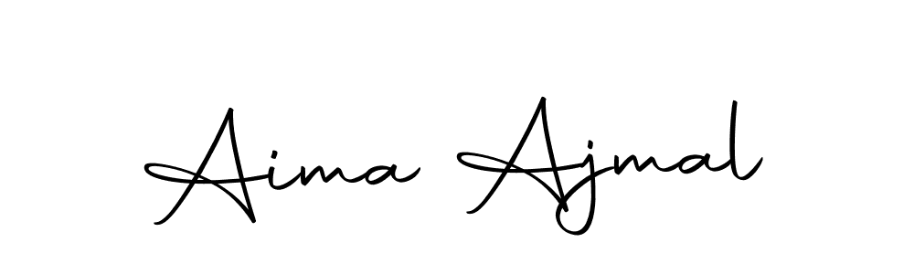 Use a signature maker to create a handwritten signature online. With this signature software, you can design (Autography-DOLnW) your own signature for name Aima Ajmal. Aima Ajmal signature style 10 images and pictures png