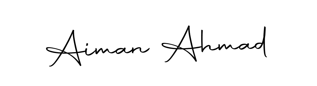 Make a beautiful signature design for name Aiman Ahmad. With this signature (Autography-DOLnW) style, you can create a handwritten signature for free. Aiman Ahmad signature style 10 images and pictures png