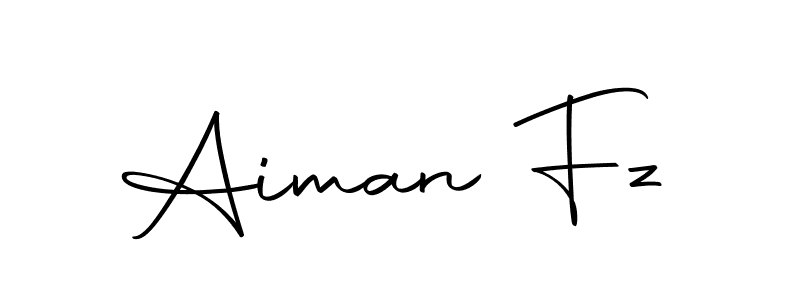 Design your own signature with our free online signature maker. With this signature software, you can create a handwritten (Autography-DOLnW) signature for name Aiman Fz. Aiman Fz signature style 10 images and pictures png