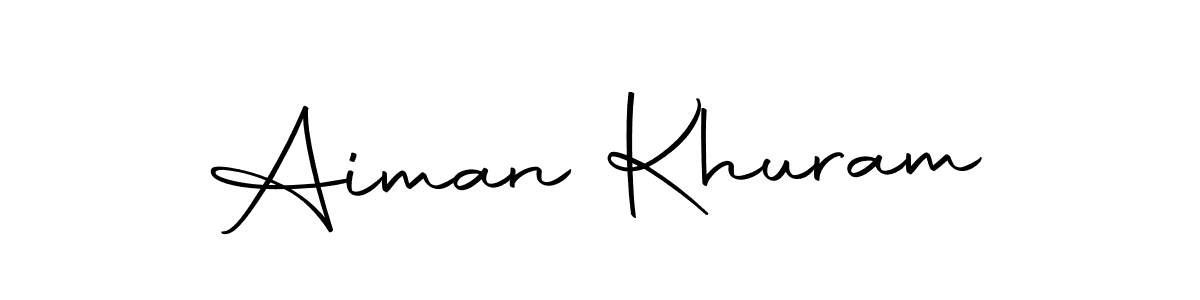 Also we have Aiman Khuram name is the best signature style. Create professional handwritten signature collection using Autography-DOLnW autograph style. Aiman Khuram signature style 10 images and pictures png