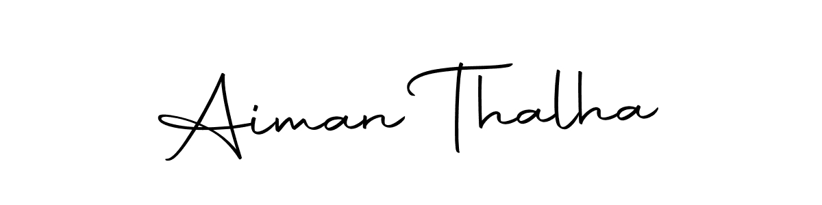 Design your own signature with our free online signature maker. With this signature software, you can create a handwritten (Autography-DOLnW) signature for name Aiman Thalha. Aiman Thalha signature style 10 images and pictures png