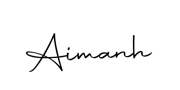 Use a signature maker to create a handwritten signature online. With this signature software, you can design (Autography-DOLnW) your own signature for name Aimanh. Aimanh signature style 10 images and pictures png