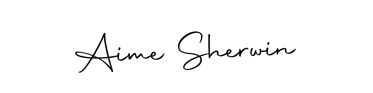 The best way (Autography-DOLnW) to make a short signature is to pick only two or three words in your name. The name Aime Sherwin include a total of six letters. For converting this name. Aime Sherwin signature style 10 images and pictures png