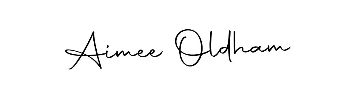 Make a beautiful signature design for name Aimee Oldham. Use this online signature maker to create a handwritten signature for free. Aimee Oldham signature style 10 images and pictures png