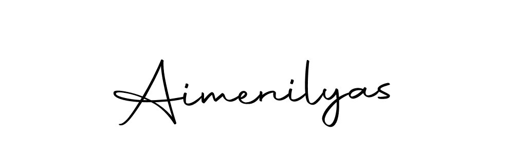 Make a beautiful signature design for name Aimenilyas. With this signature (Autography-DOLnW) style, you can create a handwritten signature for free. Aimenilyas signature style 10 images and pictures png