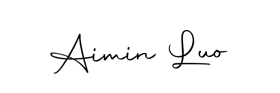 Make a beautiful signature design for name Aimin Luo. Use this online signature maker to create a handwritten signature for free. Aimin Luo signature style 10 images and pictures png