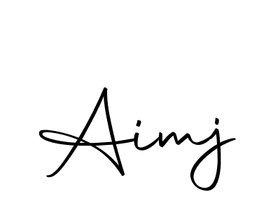 How to make Aimj signature? Autography-DOLnW is a professional autograph style. Create handwritten signature for Aimj name. Aimj signature style 10 images and pictures png
