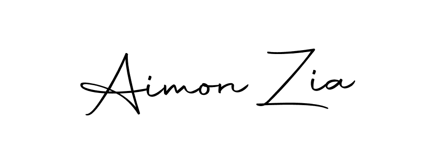 Design your own signature with our free online signature maker. With this signature software, you can create a handwritten (Autography-DOLnW) signature for name Aimon Zia. Aimon Zia signature style 10 images and pictures png