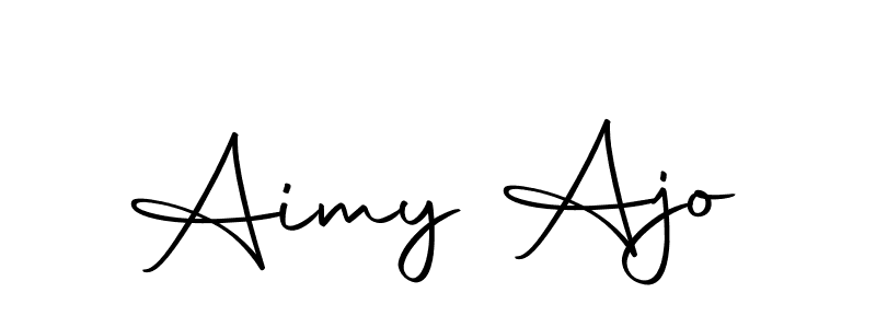 The best way (Autography-DOLnW) to make a short signature is to pick only two or three words in your name. The name Aimy Ajo include a total of six letters. For converting this name. Aimy Ajo signature style 10 images and pictures png