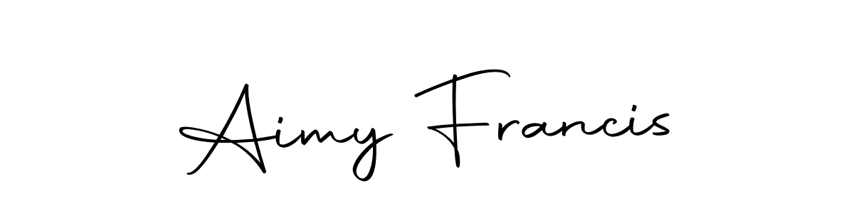 This is the best signature style for the Aimy Francis name. Also you like these signature font (Autography-DOLnW). Mix name signature. Aimy Francis signature style 10 images and pictures png