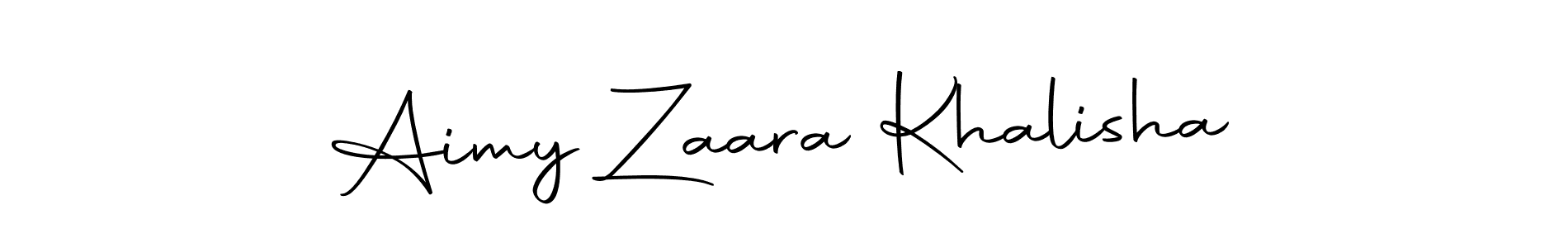 Make a beautiful signature design for name Aimy Zaara Khalisha. Use this online signature maker to create a handwritten signature for free. Aimy Zaara Khalisha signature style 10 images and pictures png
