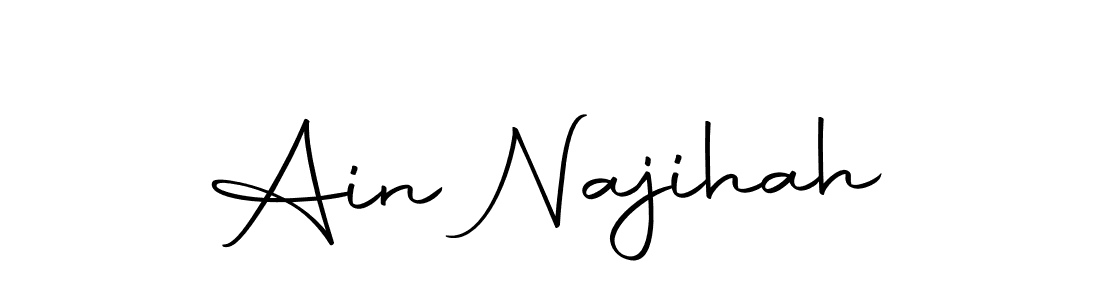 Autography-DOLnW is a professional signature style that is perfect for those who want to add a touch of class to their signature. It is also a great choice for those who want to make their signature more unique. Get Ain Najihah name to fancy signature for free. Ain Najihah signature style 10 images and pictures png