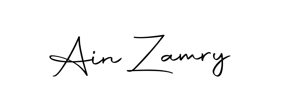 Ain Zamry stylish signature style. Best Handwritten Sign (Autography-DOLnW) for my name. Handwritten Signature Collection Ideas for my name Ain Zamry. Ain Zamry signature style 10 images and pictures png