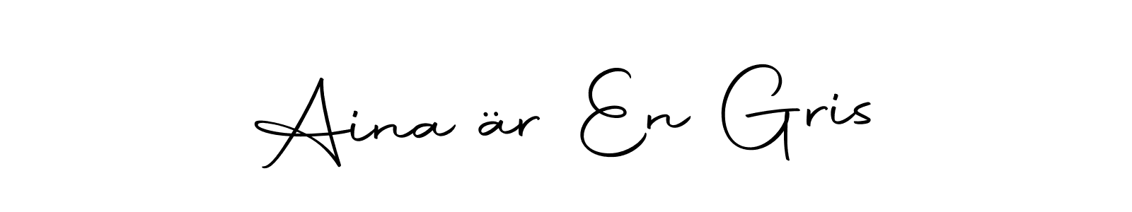 Design your own signature with our free online signature maker. With this signature software, you can create a handwritten (Autography-DOLnW) signature for name Aina är En Gris. Aina är En Gris signature style 10 images and pictures png