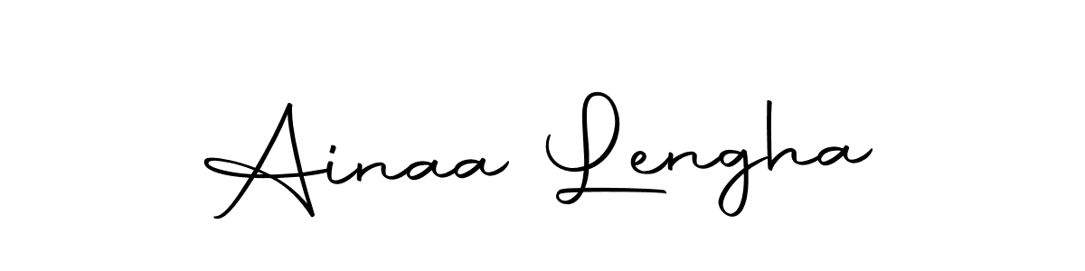 Also we have Ainaa Lengha name is the best signature style. Create professional handwritten signature collection using Autography-DOLnW autograph style. Ainaa Lengha signature style 10 images and pictures png