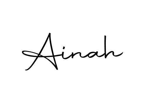 Use a signature maker to create a handwritten signature online. With this signature software, you can design (Autography-DOLnW) your own signature for name Ainah. Ainah signature style 10 images and pictures png