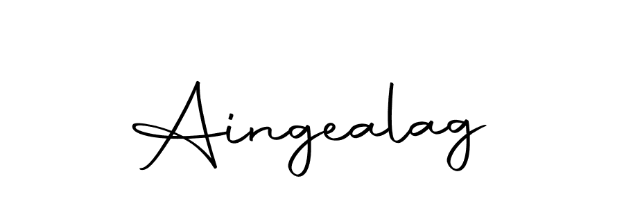 How to make Aingealag signature? Autography-DOLnW is a professional autograph style. Create handwritten signature for Aingealag name. Aingealag signature style 10 images and pictures png