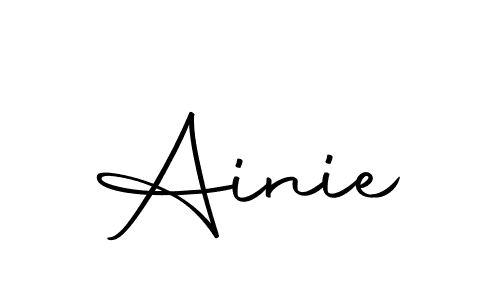 You should practise on your own different ways (Autography-DOLnW) to write your name (Ainie) in signature. don't let someone else do it for you. Ainie signature style 10 images and pictures png