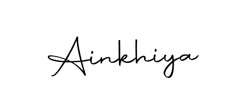 Create a beautiful signature design for name Ainkhiya. With this signature (Autography-DOLnW) fonts, you can make a handwritten signature for free. Ainkhiya signature style 10 images and pictures png