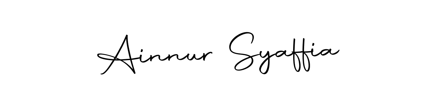 Autography-DOLnW is a professional signature style that is perfect for those who want to add a touch of class to their signature. It is also a great choice for those who want to make their signature more unique. Get Ainnur Syaffia name to fancy signature for free. Ainnur Syaffia signature style 10 images and pictures png