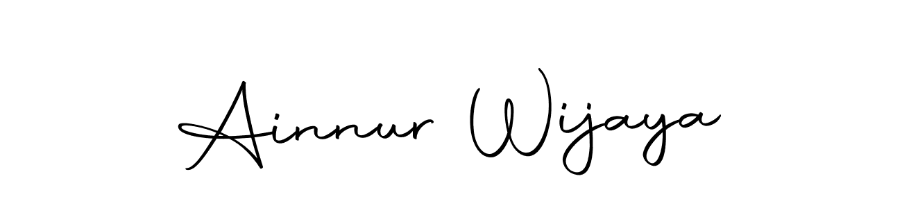 Ainnur Wijaya stylish signature style. Best Handwritten Sign (Autography-DOLnW) for my name. Handwritten Signature Collection Ideas for my name Ainnur Wijaya. Ainnur Wijaya signature style 10 images and pictures png