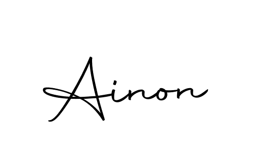 The best way (Autography-DOLnW) to make a short signature is to pick only two or three words in your name. The name Ainon include a total of six letters. For converting this name. Ainon signature style 10 images and pictures png