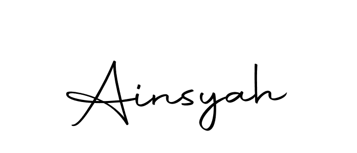 if you are searching for the best signature style for your name Ainsyah. so please give up your signature search. here we have designed multiple signature styles  using Autography-DOLnW. Ainsyah signature style 10 images and pictures png