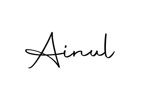 The best way (Autography-DOLnW) to make a short signature is to pick only two or three words in your name. The name Ainul include a total of six letters. For converting this name. Ainul signature style 10 images and pictures png