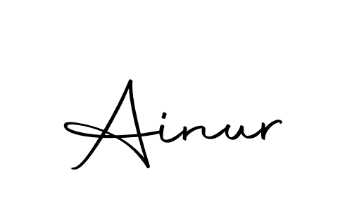 Use a signature maker to create a handwritten signature online. With this signature software, you can design (Autography-DOLnW) your own signature for name Ainur. Ainur signature style 10 images and pictures png
