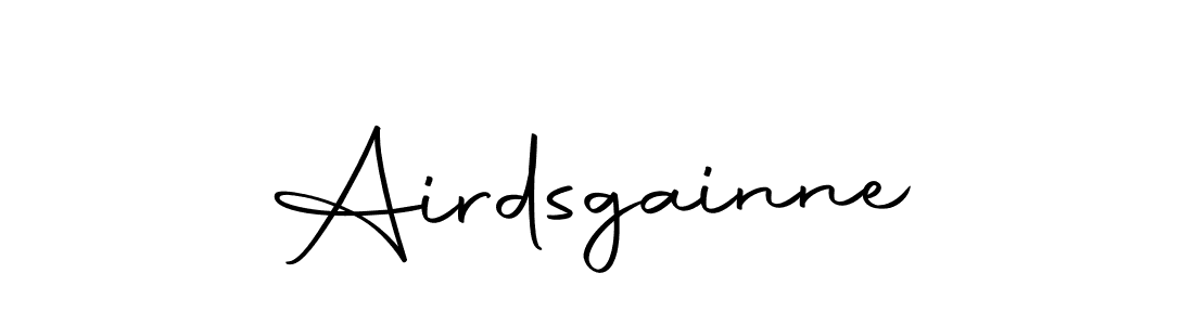 Design your own signature with our free online signature maker. With this signature software, you can create a handwritten (Autography-DOLnW) signature for name Airdsgainne. Airdsgainne signature style 10 images and pictures png
