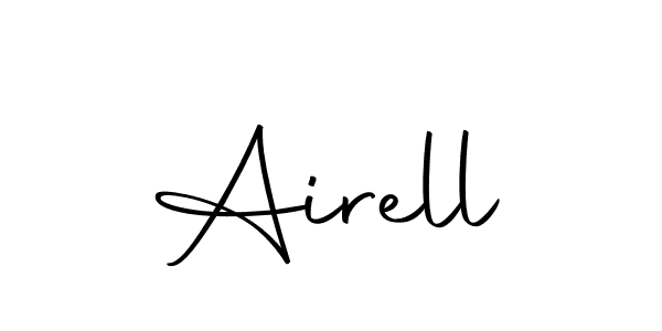 Airell stylish signature style. Best Handwritten Sign (Autography-DOLnW) for my name. Handwritten Signature Collection Ideas for my name Airell. Airell signature style 10 images and pictures png