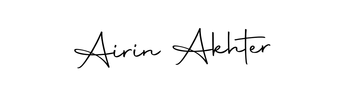 Design your own signature with our free online signature maker. With this signature software, you can create a handwritten (Autography-DOLnW) signature for name Airin Akhter. Airin Akhter signature style 10 images and pictures png