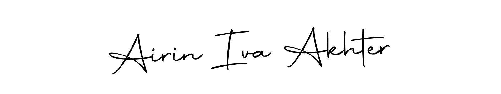 Make a beautiful signature design for name Airin Iva Akhter. With this signature (Autography-DOLnW) style, you can create a handwritten signature for free. Airin Iva Akhter signature style 10 images and pictures png
