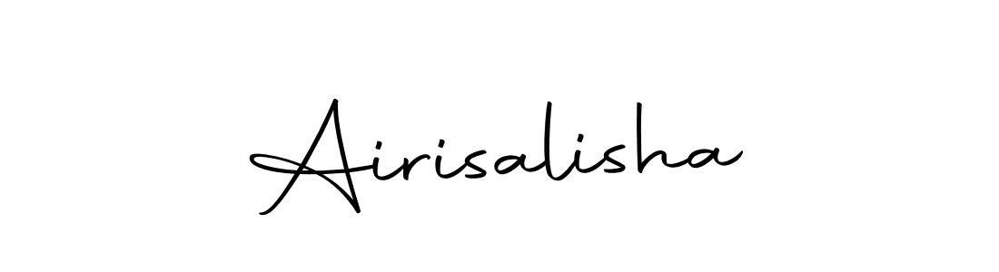 Create a beautiful signature design for name Airisalisha. With this signature (Autography-DOLnW) fonts, you can make a handwritten signature for free. Airisalisha signature style 10 images and pictures png