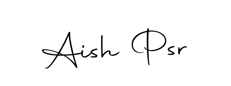 The best way (Autography-DOLnW) to make a short signature is to pick only two or three words in your name. The name Aish Psr include a total of six letters. For converting this name. Aish Psr signature style 10 images and pictures png