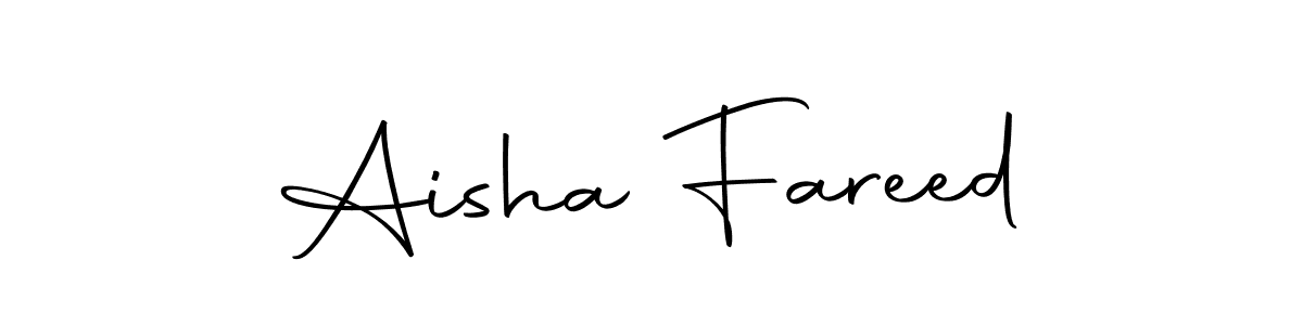 Make a beautiful signature design for name Aisha Fareed. With this signature (Autography-DOLnW) style, you can create a handwritten signature for free. Aisha Fareed signature style 10 images and pictures png