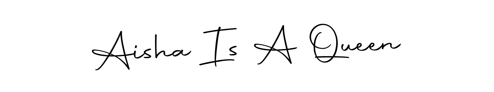 Autography-DOLnW is a professional signature style that is perfect for those who want to add a touch of class to their signature. It is also a great choice for those who want to make their signature more unique. Get Aisha Is A Queen name to fancy signature for free. Aisha Is A Queen signature style 10 images and pictures png