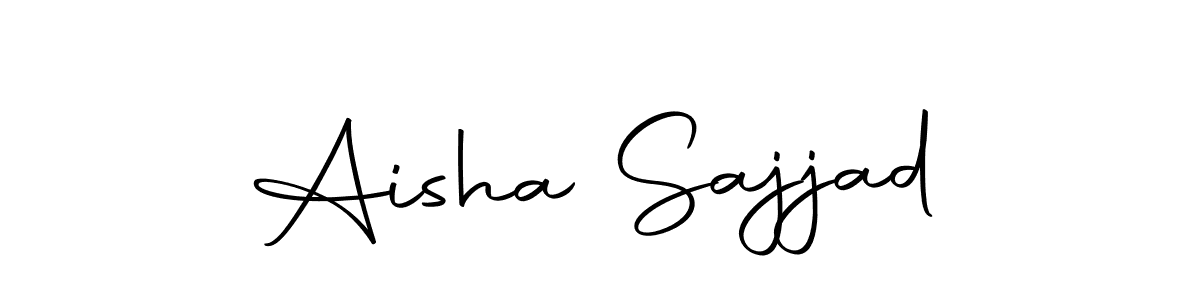 You should practise on your own different ways (Autography-DOLnW) to write your name (Aisha Sajjad) in signature. don't let someone else do it for you. Aisha Sajjad signature style 10 images and pictures png