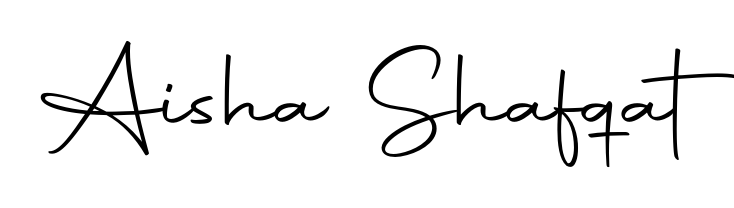 A classic penmanship look for Aisha Shafqat. The Autography-DOLnW font brings timeless elegance and confidence to every signed document. Aisha Shafqat signature style 10 images and pictures png