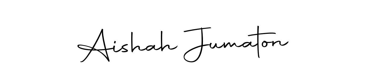 if you are searching for the best signature style for your name Aishah Jumaton. so please give up your signature search. here we have designed multiple signature styles  using Autography-DOLnW. Aishah Jumaton signature style 10 images and pictures png