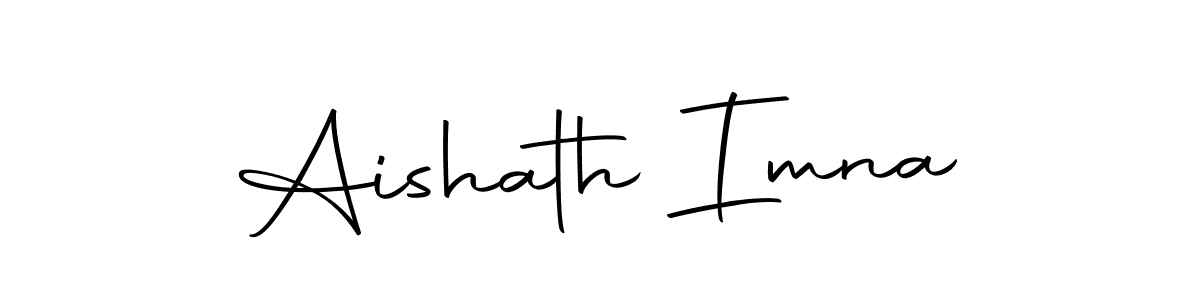 Design your own signature with our free online signature maker. With this signature software, you can create a handwritten (Autography-DOLnW) signature for name Aishath Imna. Aishath Imna signature style 10 images and pictures png